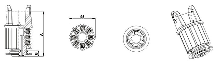 PTO shaft Ratchet torque limiter Free wheel SA3.jpg