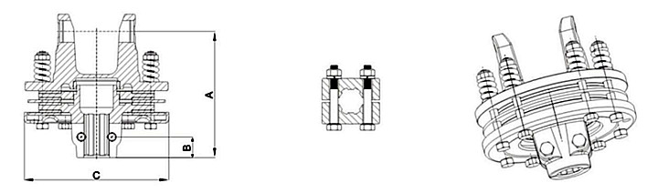 tractors pto shaft friction torque limiters 4 discs clamp bolt 01.jpg